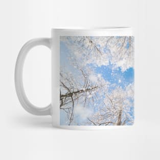 Snow falling from trees Mug